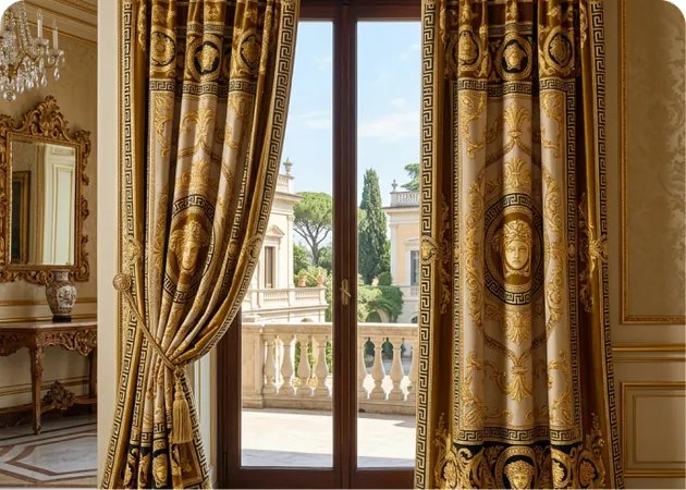 Rèm Versace hoạ tiết cổ điển